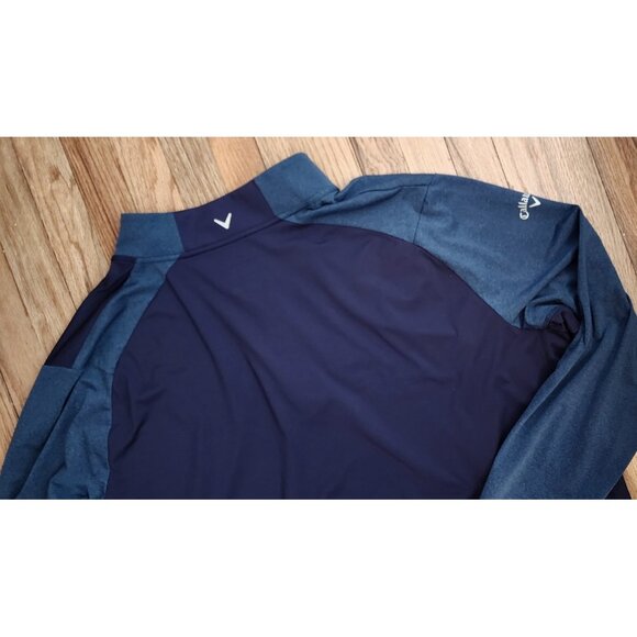 Callaway Golf Lightweight 1/4 Zip Pullover Weather Series Opti Dri 3XL Aquapel - Picture 6 of 7
